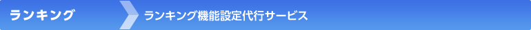 ランキング機能設定代行サービス